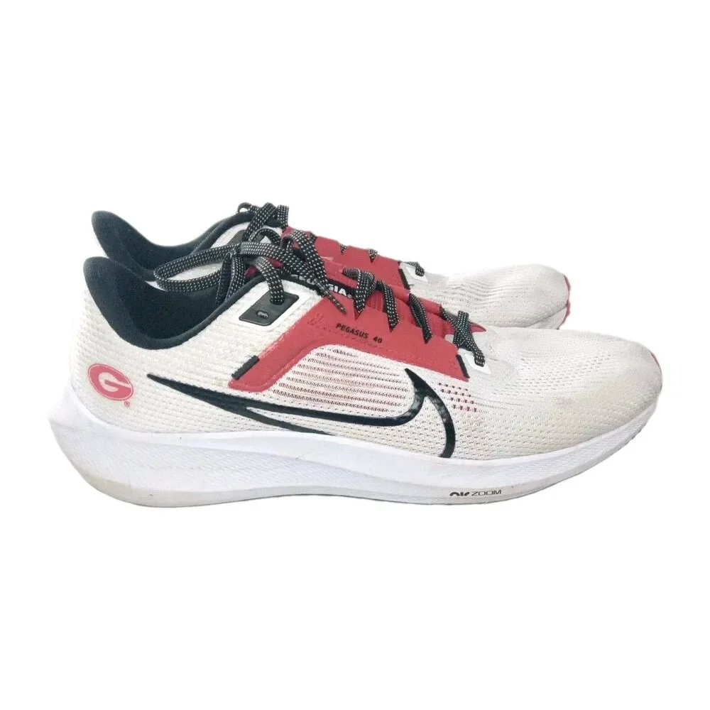 Nike Zoom Pegasus 40 Running Shoes Mens Size 11 Sneaker Georgia Bulldogs White